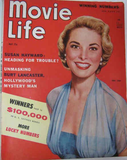 MOVIE LIFE magazine side cover May 1954