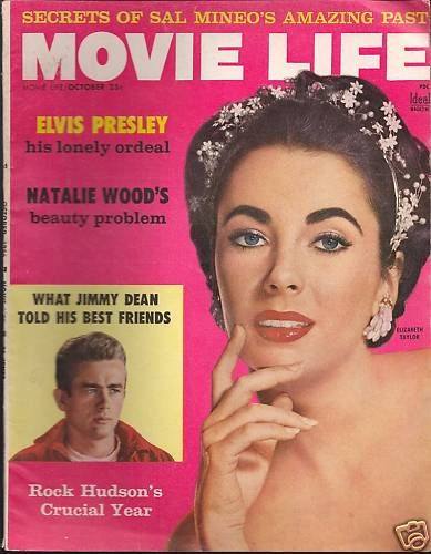 MOVIE LIFE magazine side cover October 1956
