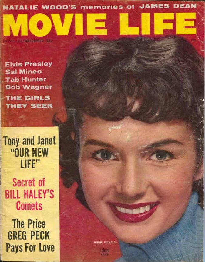 MOVIE LIFE magazine side cover December 1956