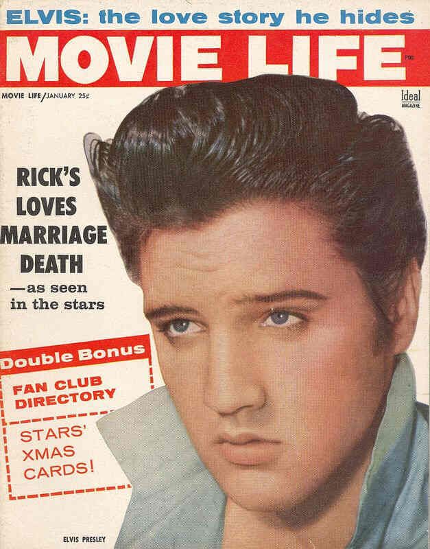 MOVIE LIFE magazine side cover January 1959