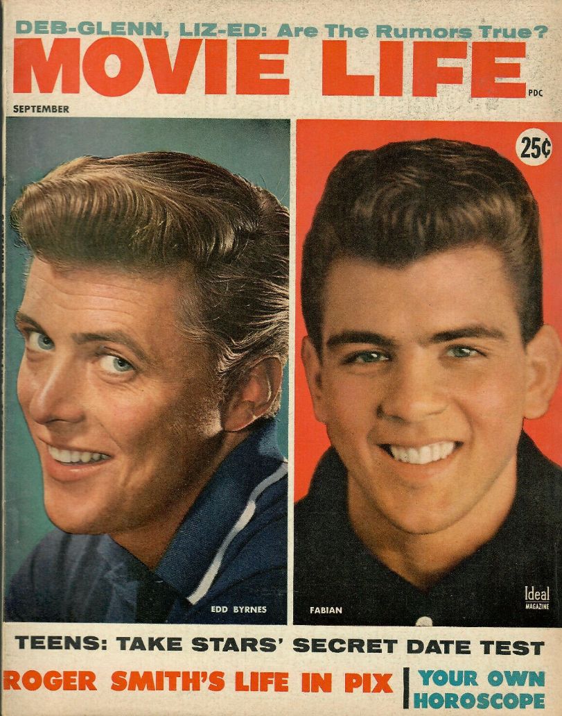 MOVIE LIFE magazine side cover September 1959