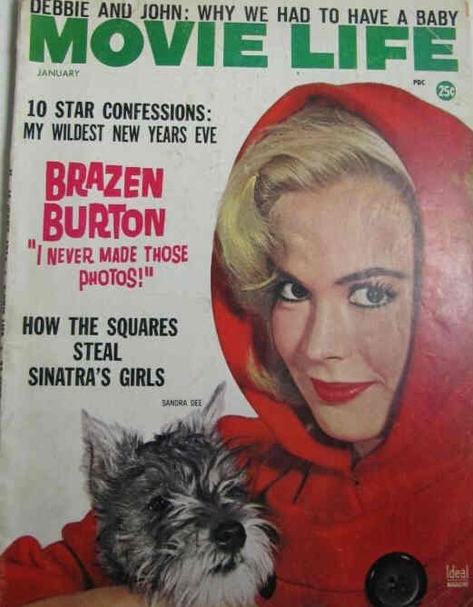 MOVIE LIFE magazine side cover January 1963