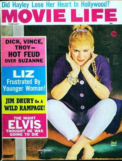 MOVIE LIFE magazine side cover February 1963