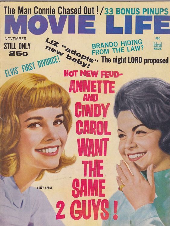 MOVIE LIFE magazine side cover November 1963