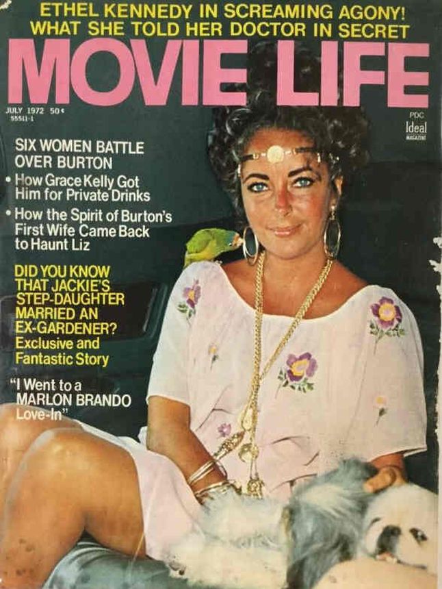 MOVIE LIFE magazine side cover July 1972