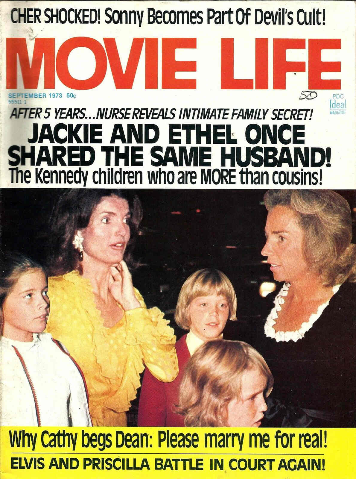 MOVIE LIFE magazine side cover September 1973