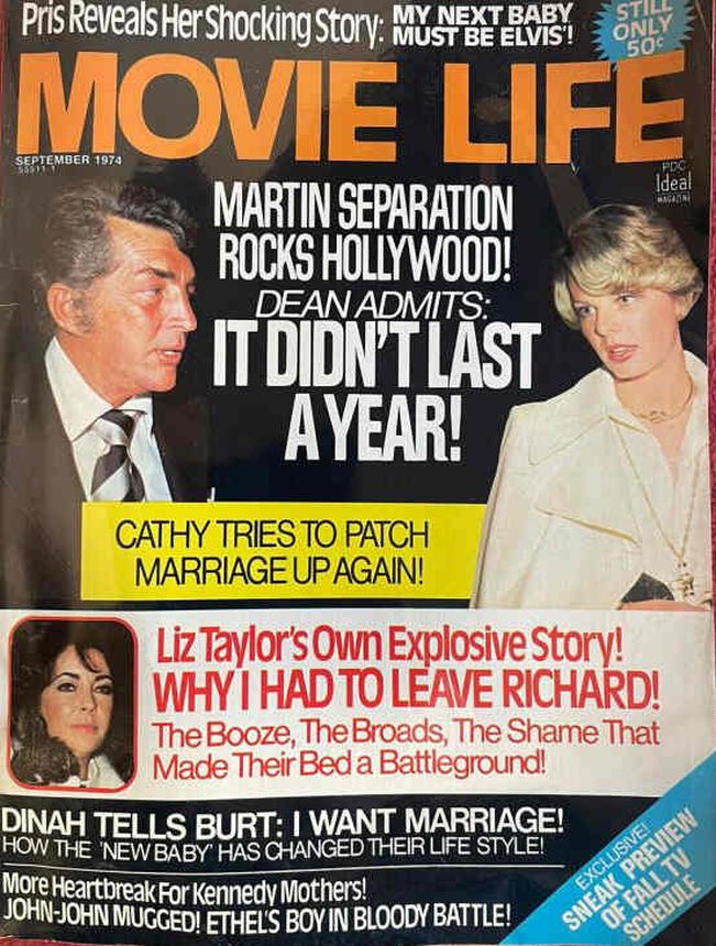 MOVIE LIFE magazine side cover September 1974