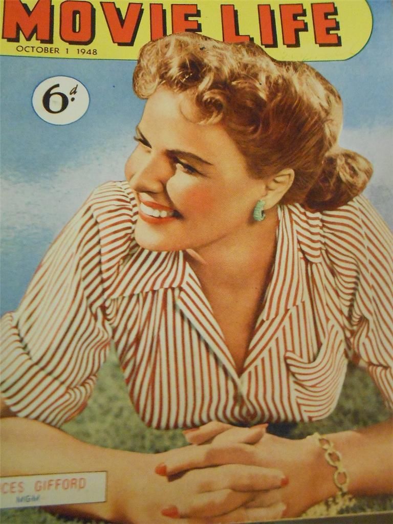 MOVIE LIFE (Au) magazine side cover 1 October 1948