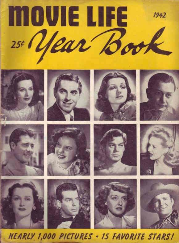 MOVIE LIFE magazine side cover Issue 1  Yearbook  1942