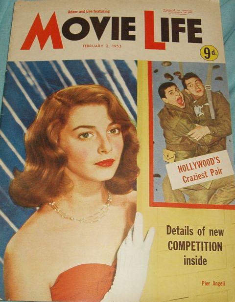 MOVIE LIFE (Au) magazine side cover 2 February 1953
