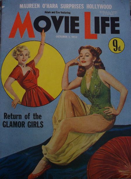 MOVIE LIFE (Au) magazine side cover 1 October 1953