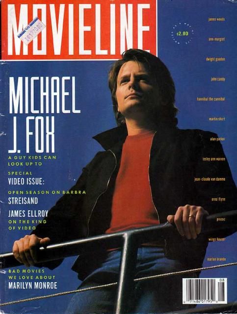 MOVIELINE magazine side cover August 1991