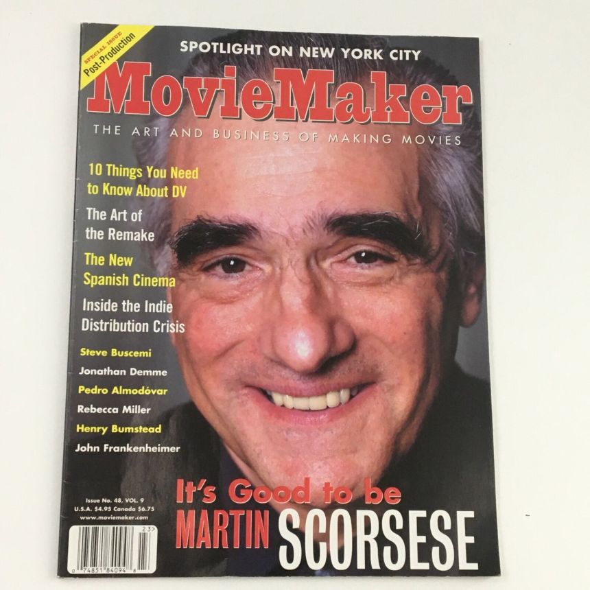 MOVIE MAKER magazine side cover Issue 48 September/October/November 2002