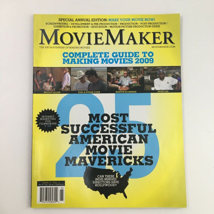 MOVIE MAKER magazine side cover Issue 77  2008