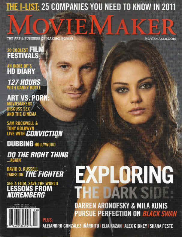 MOVIE MAKER magazine side cover Issue 90 December 2010