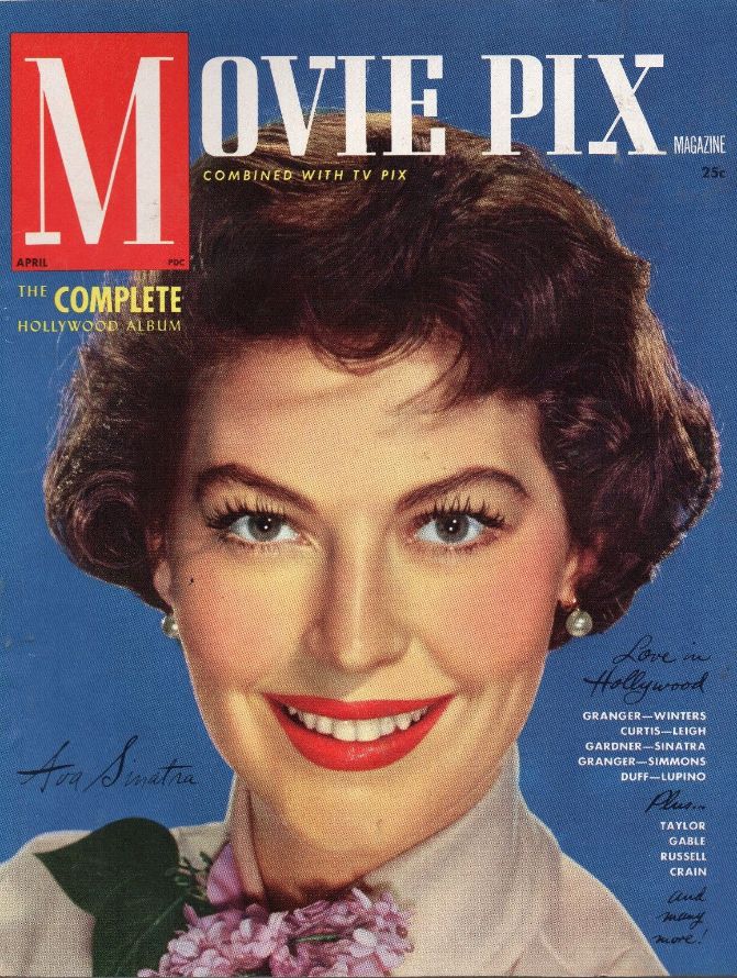 MOVIE PIX magazine side cover  Vol 3 # 4 April 1952