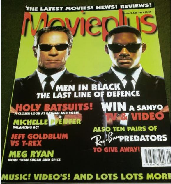 MOVIEPLUS magazine side cover Issue 3 August 1997