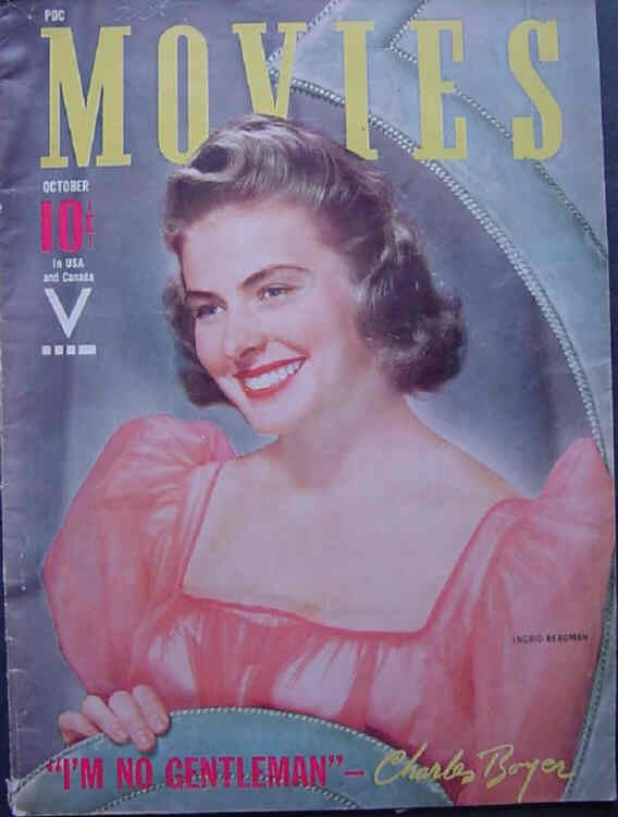 MODERN MOVIES (Ideal) magazine side cover October 1941