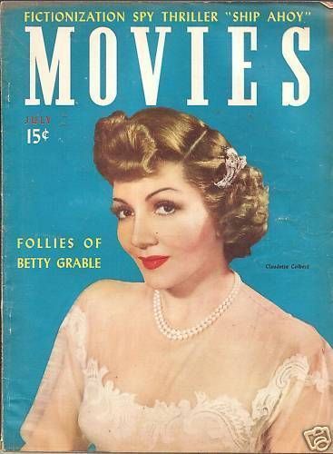 MODERN MOVIES (Ideal) magazine side cover July 1942
