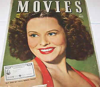 MODERN MOVIES (Ideal) magazine side cover July 1944