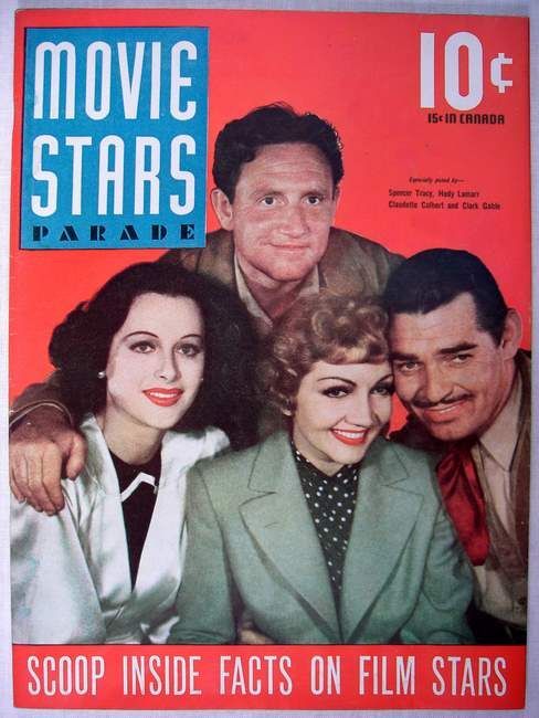 MOVIE STARS magazine side cover Issue 1 Autumn 1940