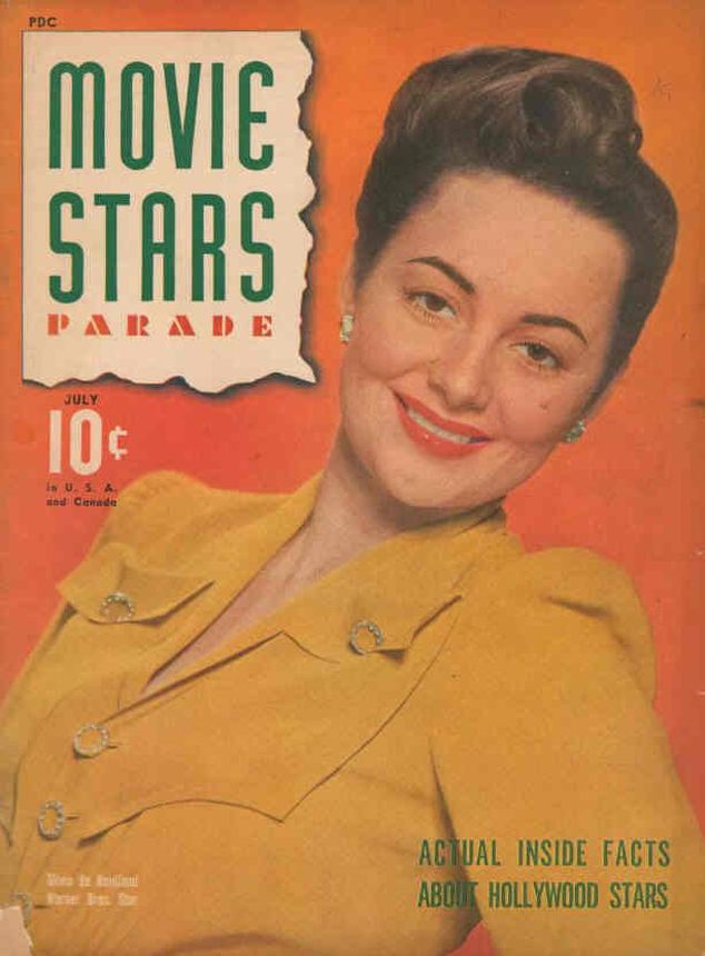 MOVIE STARS magazine side cover Issue 8 July 1941