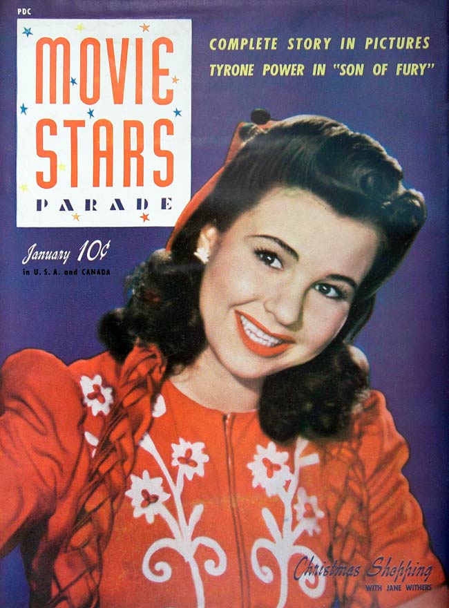 MOVIE STARS magazine side cover Issue 14 January 1942