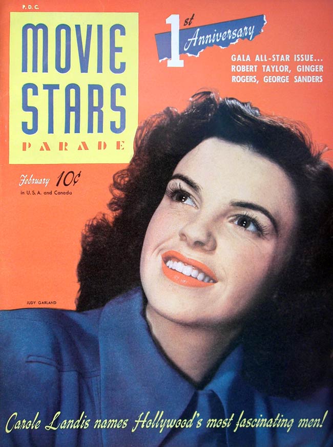 MOVIE STARS magazine side cover Issue 15 February 1942