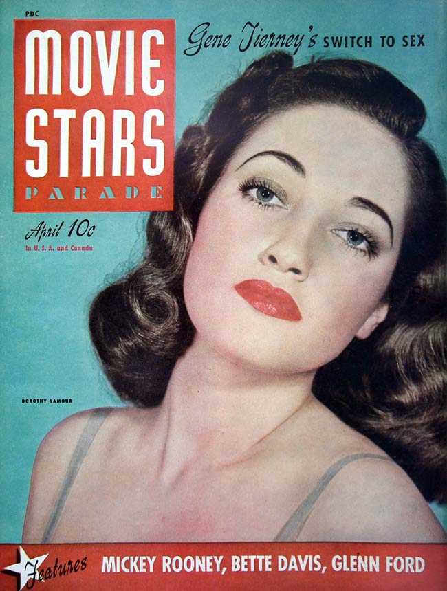 MOVIE STARS magazine side cover Issue 17 April 1942