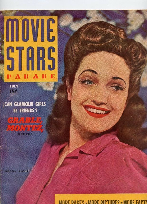 MOVIE STARS magazine side cover Issue 32 July 1943