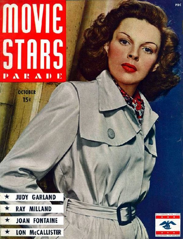 MOVIE STARS magazine side cover Issue 47 October 1944
