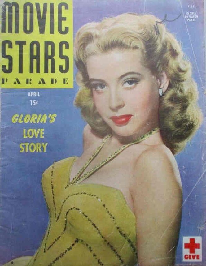 MOVIE STARS magazine side cover Issue 53 April 1945