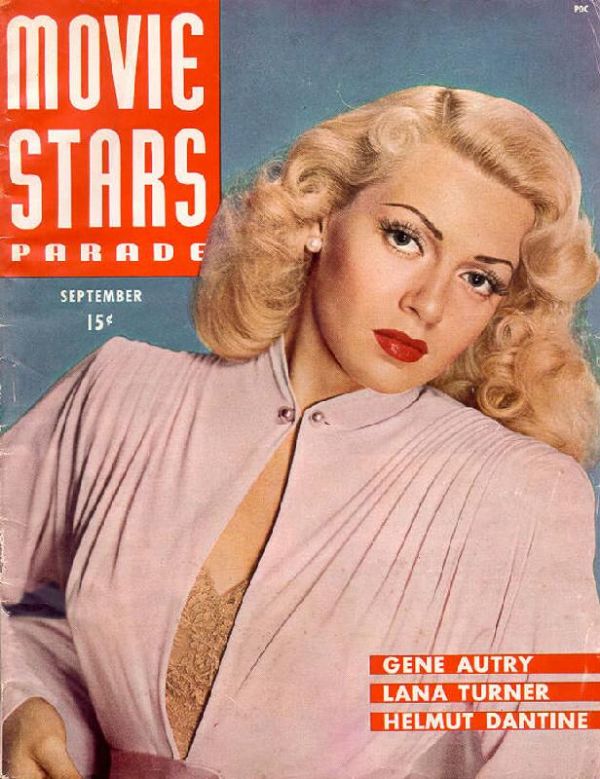 MOVIE STARS magazine side cover Issue 58 September 1945