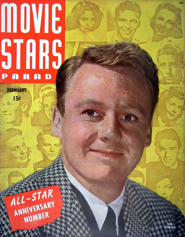 MOVIE STARS magazine side cover Issue 63 February 1946