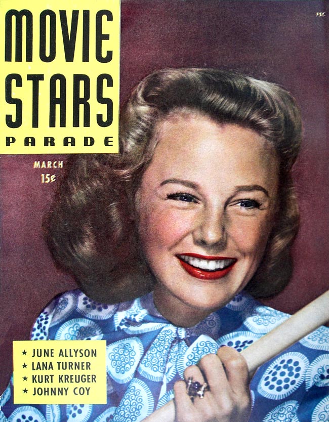 MOVIE STARS magazine side cover Issue 64 March 1946