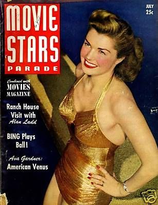 MOVIE STARS magazine side cover Issue 92 July 1948