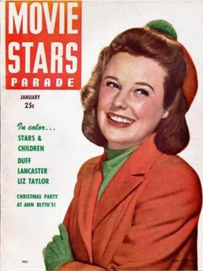 MOVIE STARS magazine side cover Issue 98 January 1949
