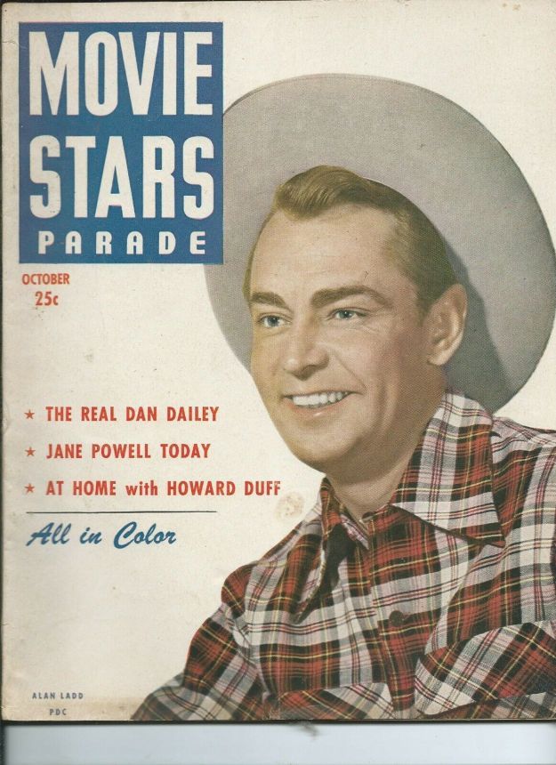 MOVIE STARS magazine side cover Issue 107 October 1949