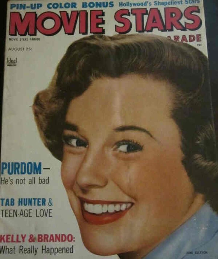 MOVIE STARS magazine side cover Issue 177 August 1955