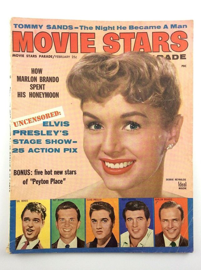 MOVIE STARS magazine side cover Issue 207 February 1958