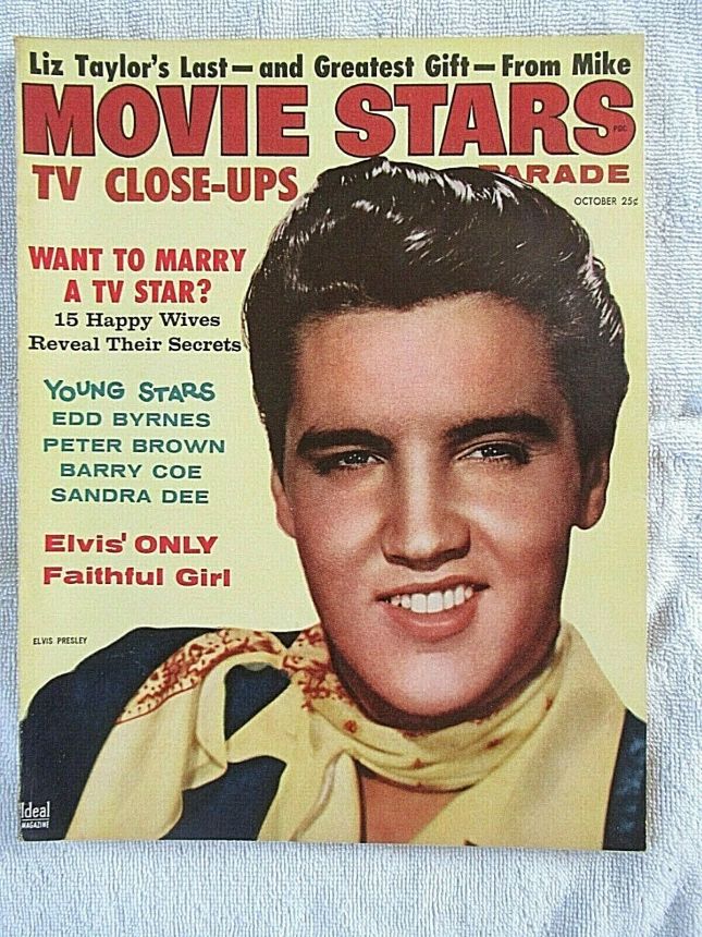 MOVIE STARS magazine side cover Issue 215 October 1958
