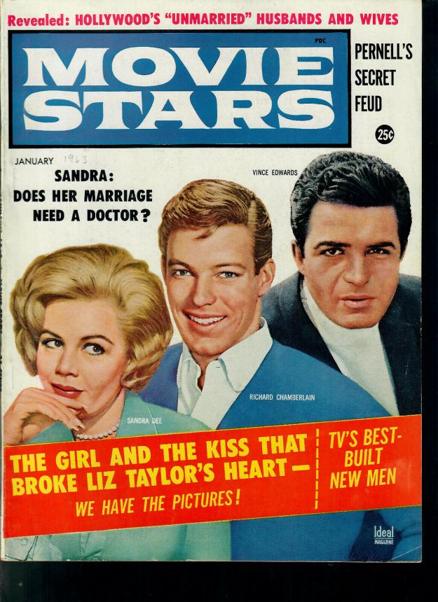 MOVIE STARS magazine side cover Issue 266 January 1963