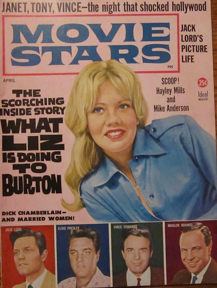 MOVIE STARS magazine side cover Issue 269 April 1963