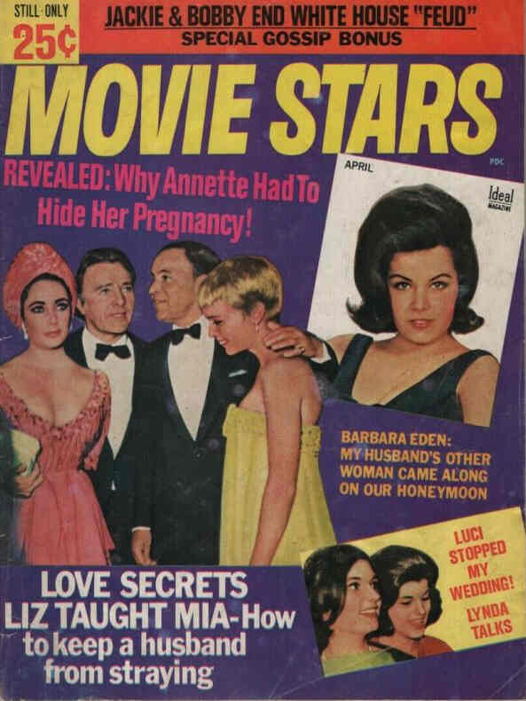 MOVIE STARS magazine side cover Issue 317 April 1967