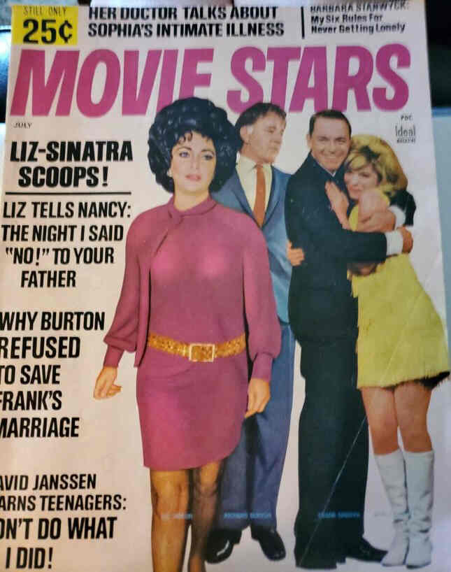 MOVIE STARS magazine side cover Issue 332 July 1968