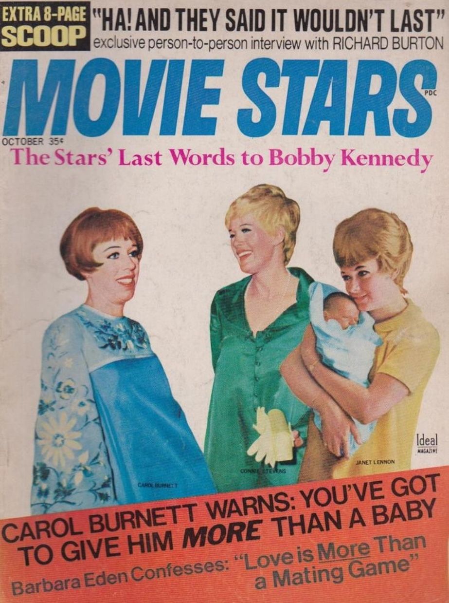 MOVIE STARS magazine side cover Issue 335 October 1968