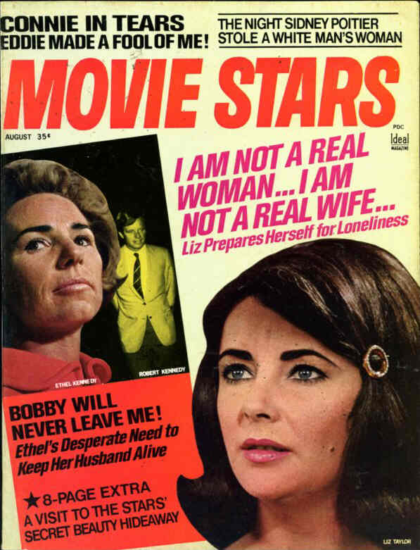 MOVIE STARS magazine side cover Issue 345 August 1969