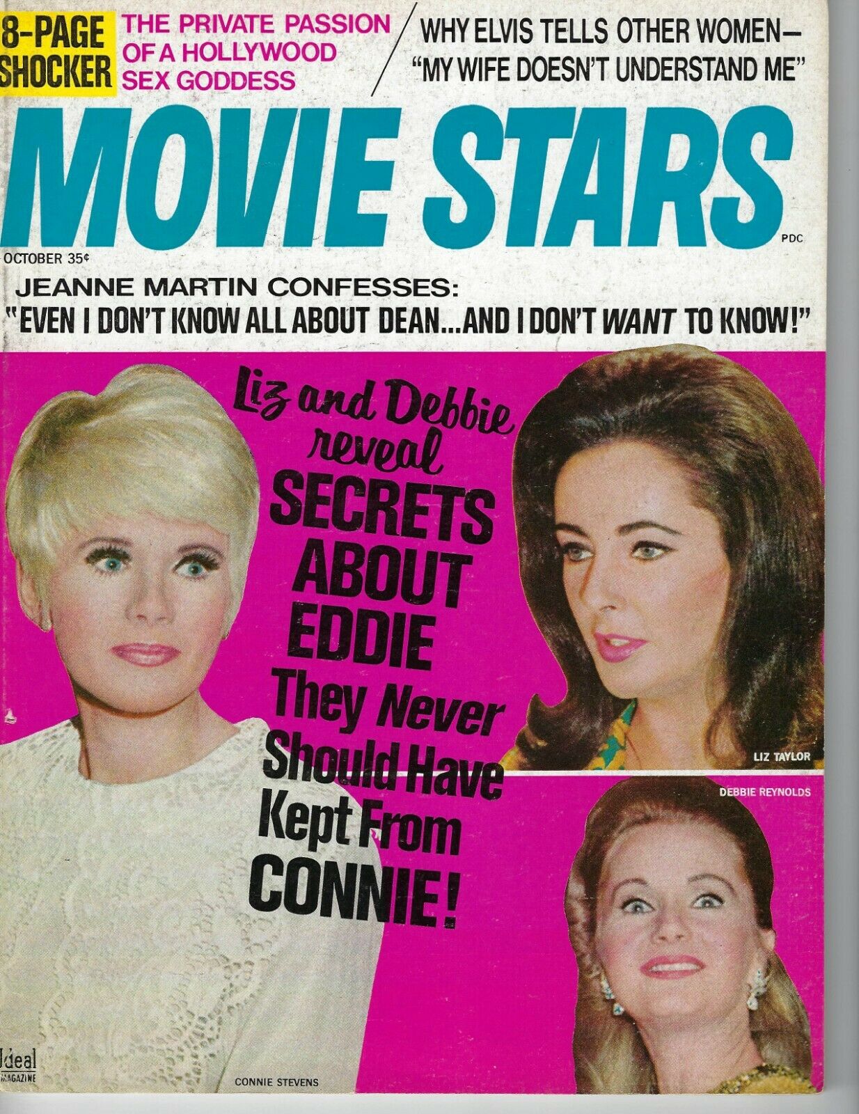 MOVIE STARS magazine side cover Issue 347 October 1969