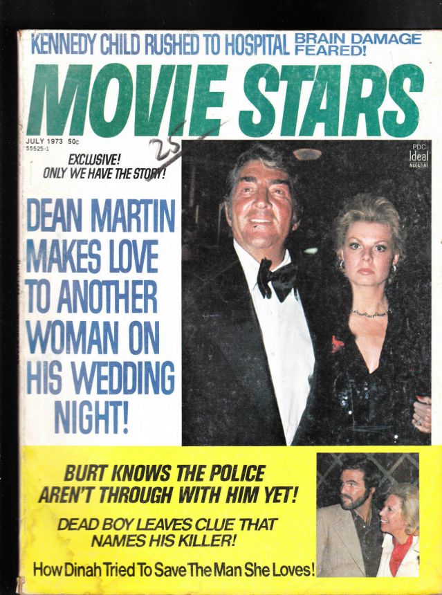 MOVIE STARS magazine side cover Issue 392 July 1973
