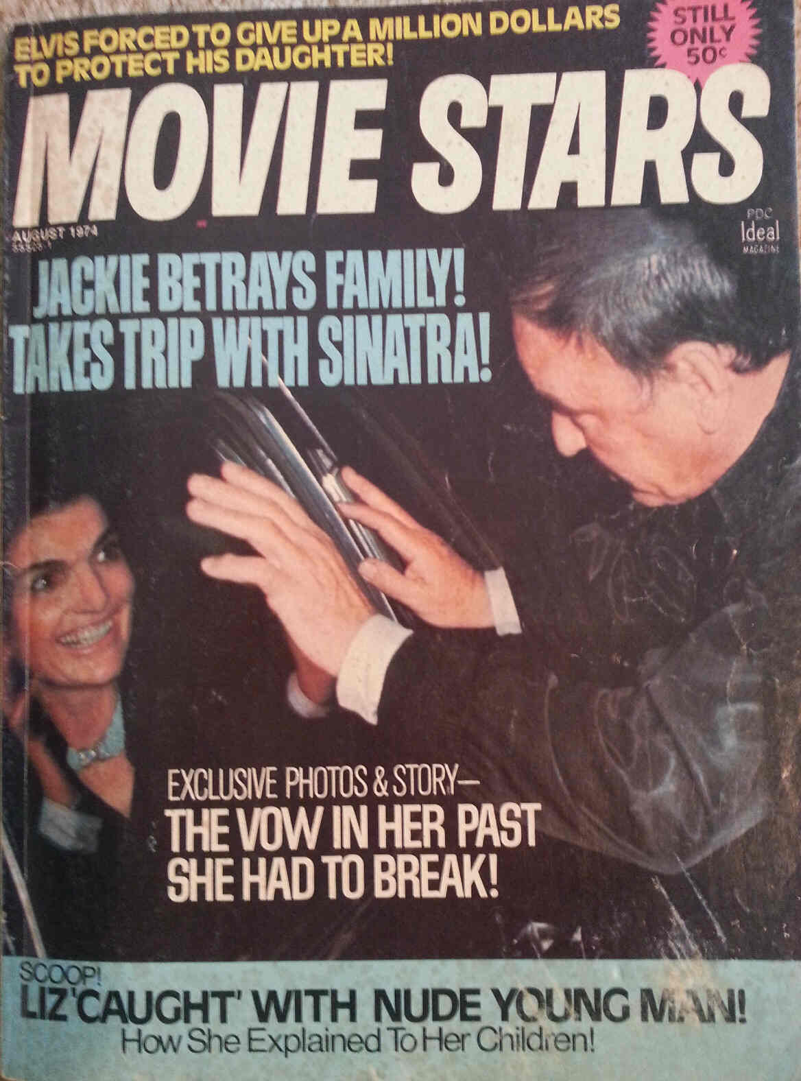 MOVIE STARS magazine side cover Issue 405 August 1974
